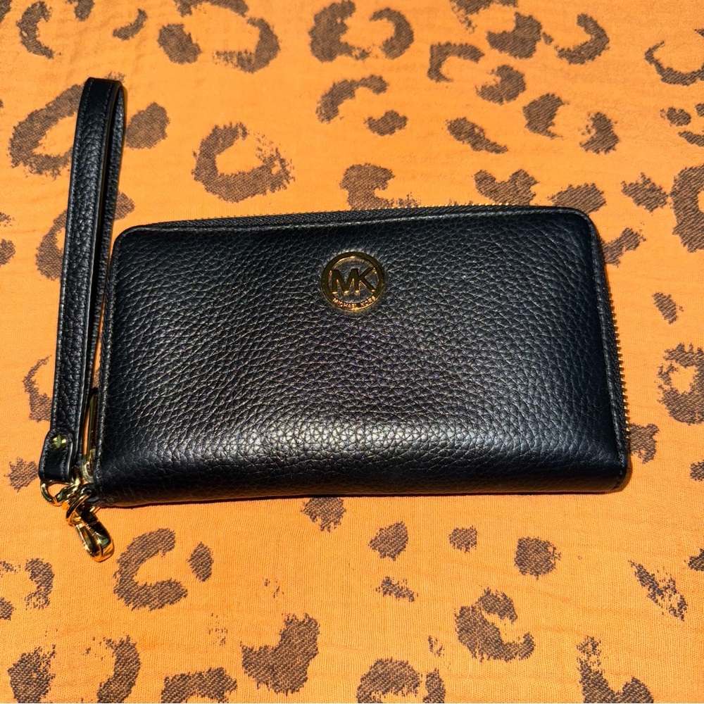 Michael Kors Black Wristlet